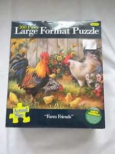 300 Piece Large Format Jigsaw Puzzle by Karmin Inter Farm Friends Chickens
