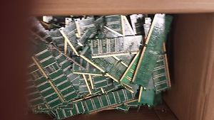 260lbs Gold Scrap Computer Memory Board Without Chips Gold Plated