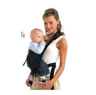 Black Infant Baby Cotton Carrier Backpack Strap Wrap Sling Portable Bag