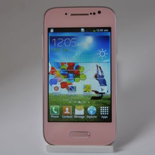 4" Unlocked Android Smartphone Cell Phone Dual Sim WiFi at T Straight Talk Pink