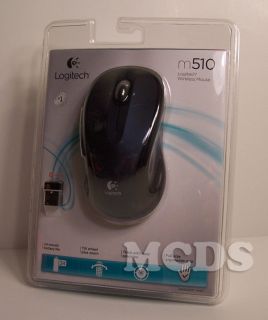 New Logitech M510 Black 5 Buttons Tilt Wheel USB RF Wireless Laser Mouse