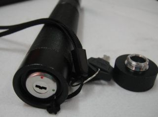 2in1 532nm Green Laser Pointer Light 18650 High Power 5mW Adjustable Focus T3