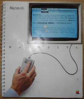 1984 Macintosh 128K Macwrite 143 PG Software User Guide Manual for Mac M0001