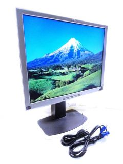 HP 2035 SH249 20" LCD Color Monitor 1600 X1200 4 3 700 1 16MS 24 Bit