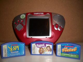 Leap Frog Leapster Multimedia Learning System Educational 3 Games Carrycase