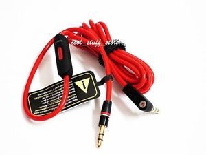 Replacement Remote Mic Volume Control Cable for Beats Dr Dre Mixr Headphones New