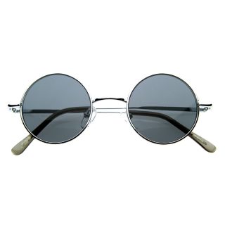 Iconic Celebrity Shades Vintage Inspired Small Metal Circle Sunglasses