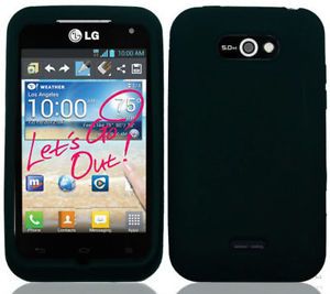 Black Silicone Rubber Skin Cover Case Metro Pcs LG Motion 4G MS770 MS 770