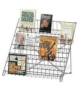 Wire Literature Display 6 Tier Countertop Retail Rack Counter Top Books DVD CD