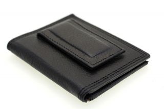 Mens Wallet Money Clip Bifold Card Holder Magnet Front Pocket Genuine Leather