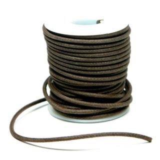 20 AWG Vintage Style Solid Cloth Wire 50' Spool Brown