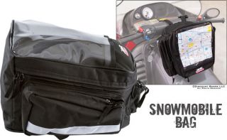 Snowmobile Handlebar Map Storage Luggage Bag Polaris Ski Doo Yamaha Arctic Cat