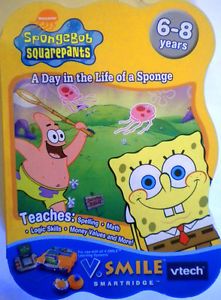 Nickelodeon Spongebob Squarepants V Smile Smartridge Vtech Spelling Math Logic