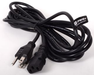 AC Power Cord Cable Extension Cord 12 Feet 12ft