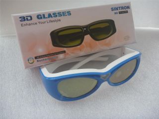 Sintron Kids 3D Active Glasses Eyewear Compatible Panasonic Sony TV Blue