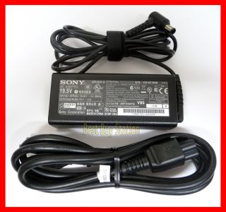 Sony VGP AC19V49 Genuine Original Laptop Power Supply Adapter with AC Cable