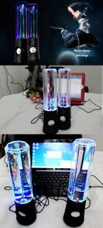 LED Dancing Water Music Fountain Light Speakers for Computer PC iPhone 4 Samsung