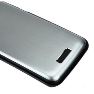 Silver Brushed Metal Aluminum Hard Case for HTC Onex S720e Endeavor Edge Supreme