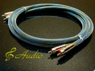 Hi End Screened and Sheathed RCA Analogue Audio Cable