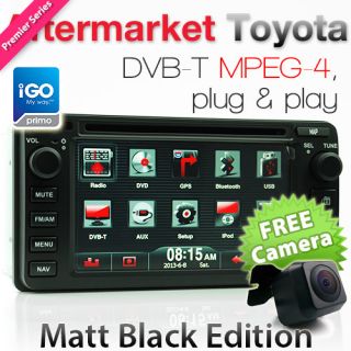 New Toyota DVD Player GPS DVB T Hilux Prado Landcruiser Stereo Radio iGo Primo