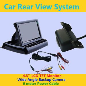 Car Rear View 4 3" TFT LCD Monitor Rear View Camera Backup System Kits GM4302