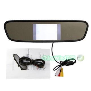 4 3" LCD Car Rear View Monitor Car Backup Camera System