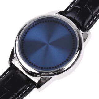 LED Digital Watch Touch Screen Display Blue Fashional for Mens Ladies