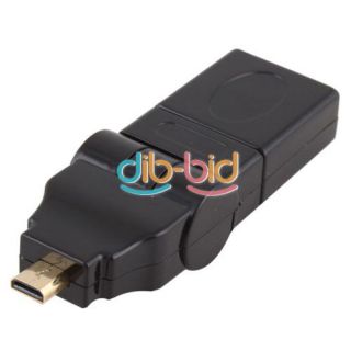 HDMI Female to Micro HDMI Type D 360D 180D Rotating Swivel Right Angled Adapter