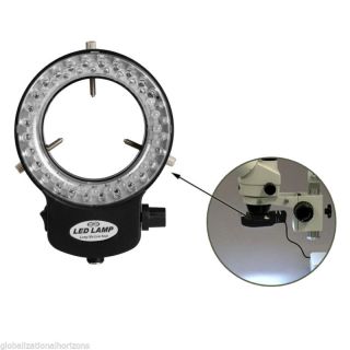 LED Adjustable Camera Stereo Microscope Ring Light Lamp Illuminator 56pcs LED US