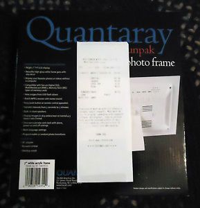 Quantaray by Sunpak 7" Digital Photo Frame TFT LCD Display New