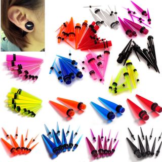 Wholesale Mix Spiral Taper Ear Plugs expender Kit Stretcher Gauge Body Piercing