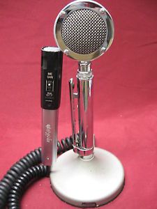 Vintage Lot of 2 CB Ham Radio Lollipop Microphones Astatic D 104 HY Gain 617