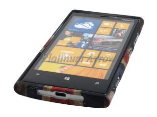 Soft Rubber Case Cover Screen Protector for Nokia Lumia 920 England Flag