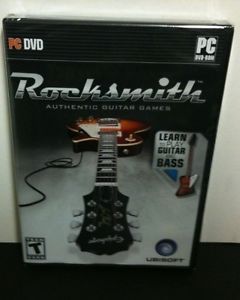 New RockSmith Game Only Learn to Play Guitar Bass Authentic Song Lessons PC