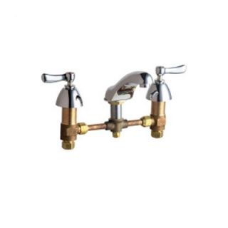 Chicago Faucets Widespread Bathroom Faucet with Double Lever Handles   404 CP