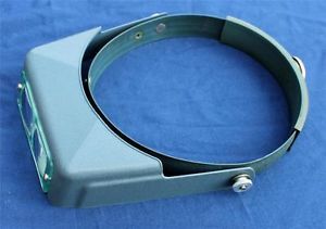 Donegan Da 7 Optivisor Optical Glass Binocular Magnifier w Extra Lenses Box