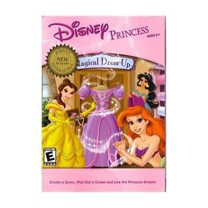 Disney Princess Magical Dress Up PC Computer Game Windows XP Vista 7 8 Kid