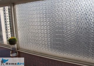 Decorative Privacy 3D Laser Static Glass Window Film Ice Flower 35" GW 032