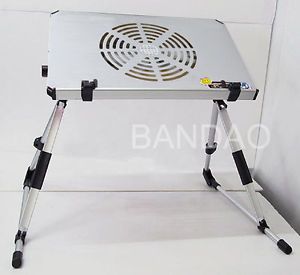 Portable Laptop Notebook Computer Study Table Bed Stand Reading Desk Cooler Fan