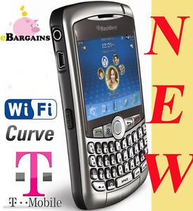 RIM Blackberry Curve 8320 WIFI cell phone T Mobile Titanium PDA 