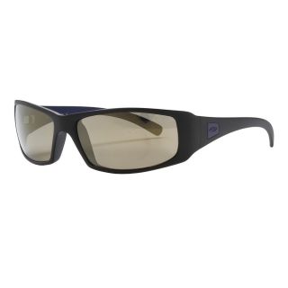 Optics Proof Sunglasses Matte Black w/ Polarized Gold Mirror Lenses