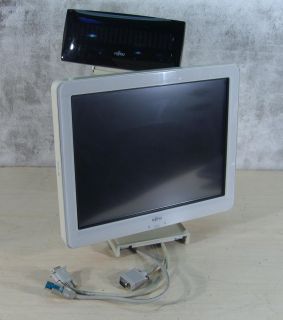 POS Touch Screen Monitor w/ Display Base & Cables *Case Damage