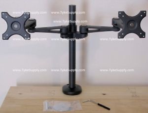 Details about Dual LCD Monitor Stand Grommet Mount upto 24 Monitors