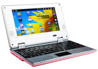 New 7 inch Mini Laptop Netbook Android 4 0 3 WiFi HD Notebook Computer PC Pink