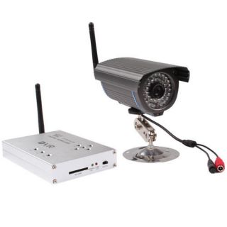 Network Digital Wireless IR Camera SD Card Receiver DVR Security System IP View