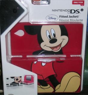 RARE Nintendo DSi Disney Mickey Mouse Silicone Fitted Red Jacket Cover Case