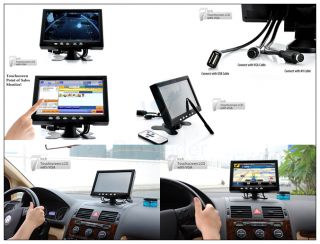 7" inch Touchscreen LCD Monitor Screen w AV VGA in Car Entertainment PC POS