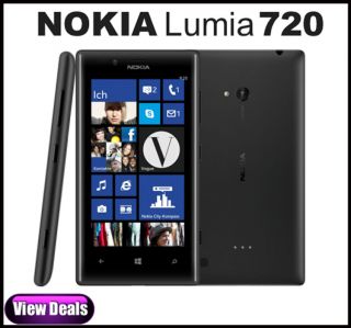 Nokia Lumia 720 Black Factory Unlocked 4 3" Clearblack LCD Windows Phone 8GB 6438158561069