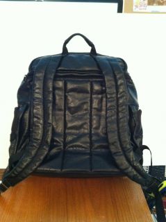 Harley Davidson Black Leather Backpack  laptop Case