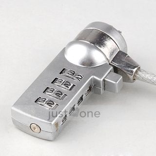 Secure Security Cable Chain Combination Password Lock Laptop Notebook Anti Theft
